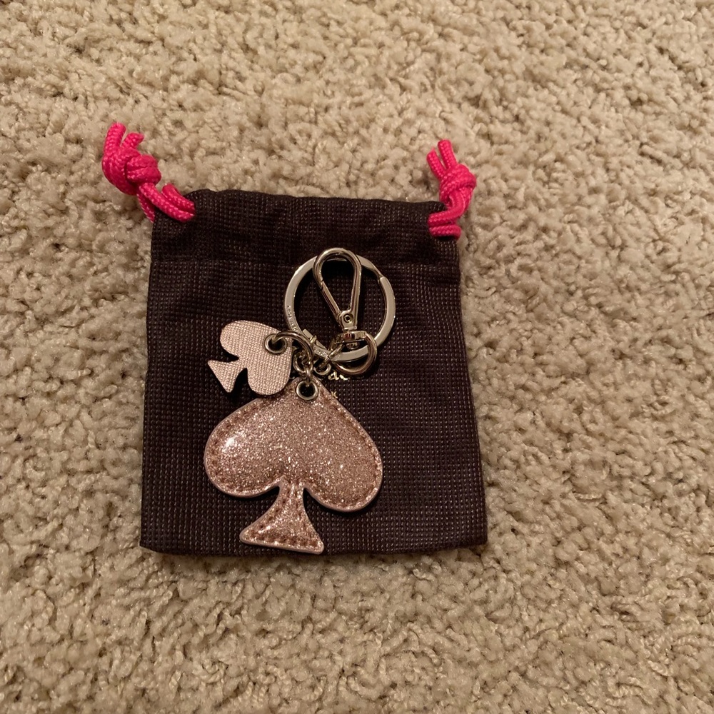 NWOT Kate Spade gold spade keychain
